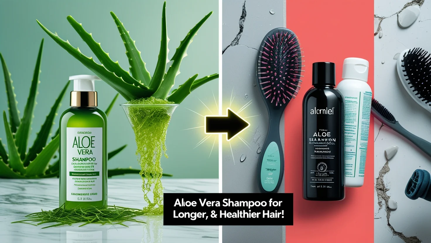 Aloe vera based shampoo