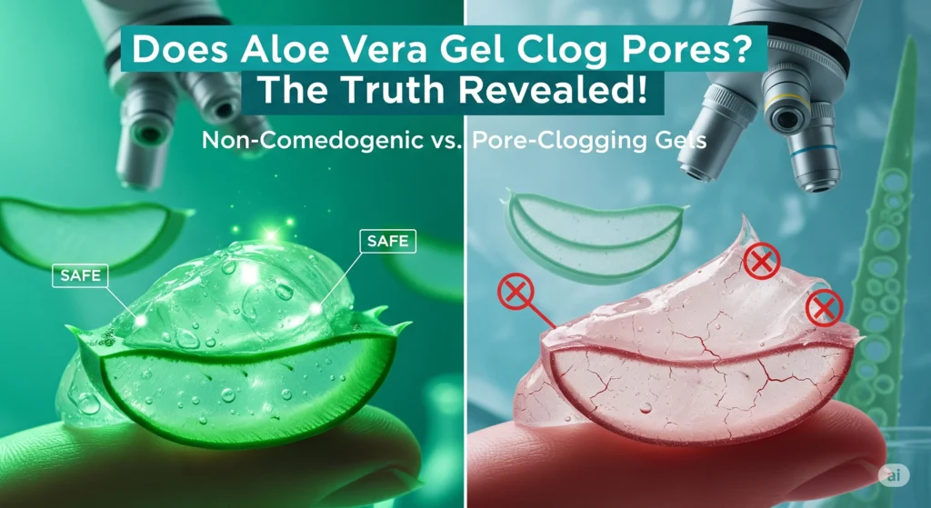 does aloe vera gel clog pores