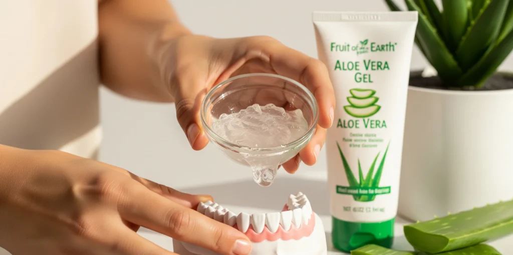 aloe vera gel on gums